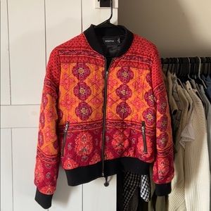 Mink pink bomber jacket